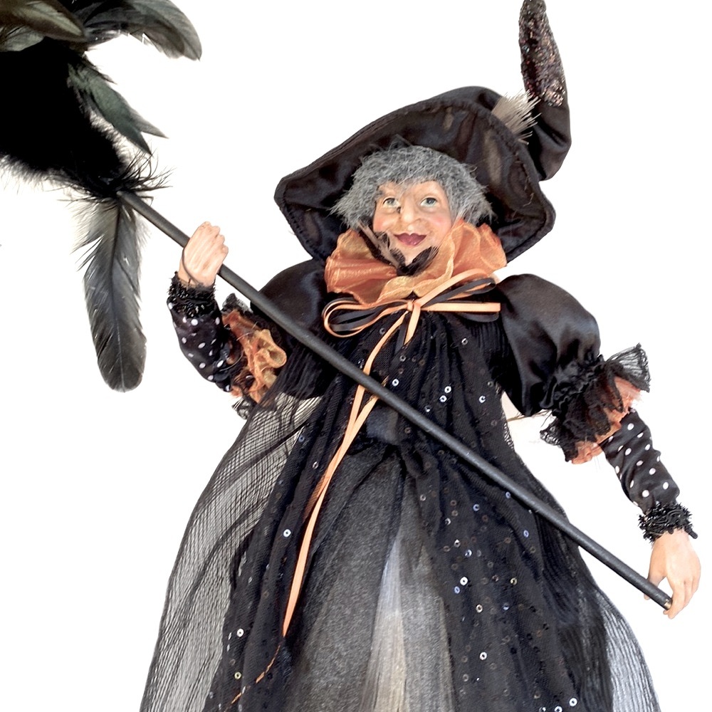 Gently Used Collector Cracker Barrel Beautiful Fiber Optic Witch Halloween Decor - Picture 1 of 10